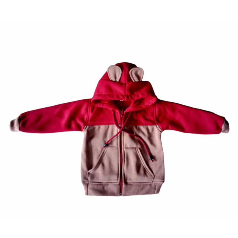 Jaket Bayi Newborn Karakter Kelinci-Merahmarun-moca
