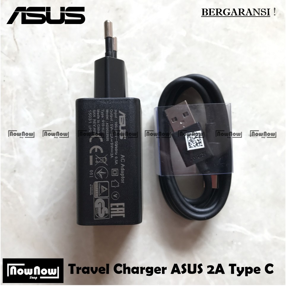 Travel Charger Asus Type C 2A Original Casan Charging Zenfone 3 ZE552K - Tipe C 2 Ampere