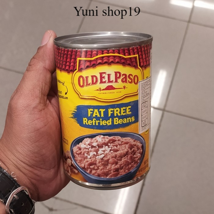 

old el paso fat free refried beans 453g