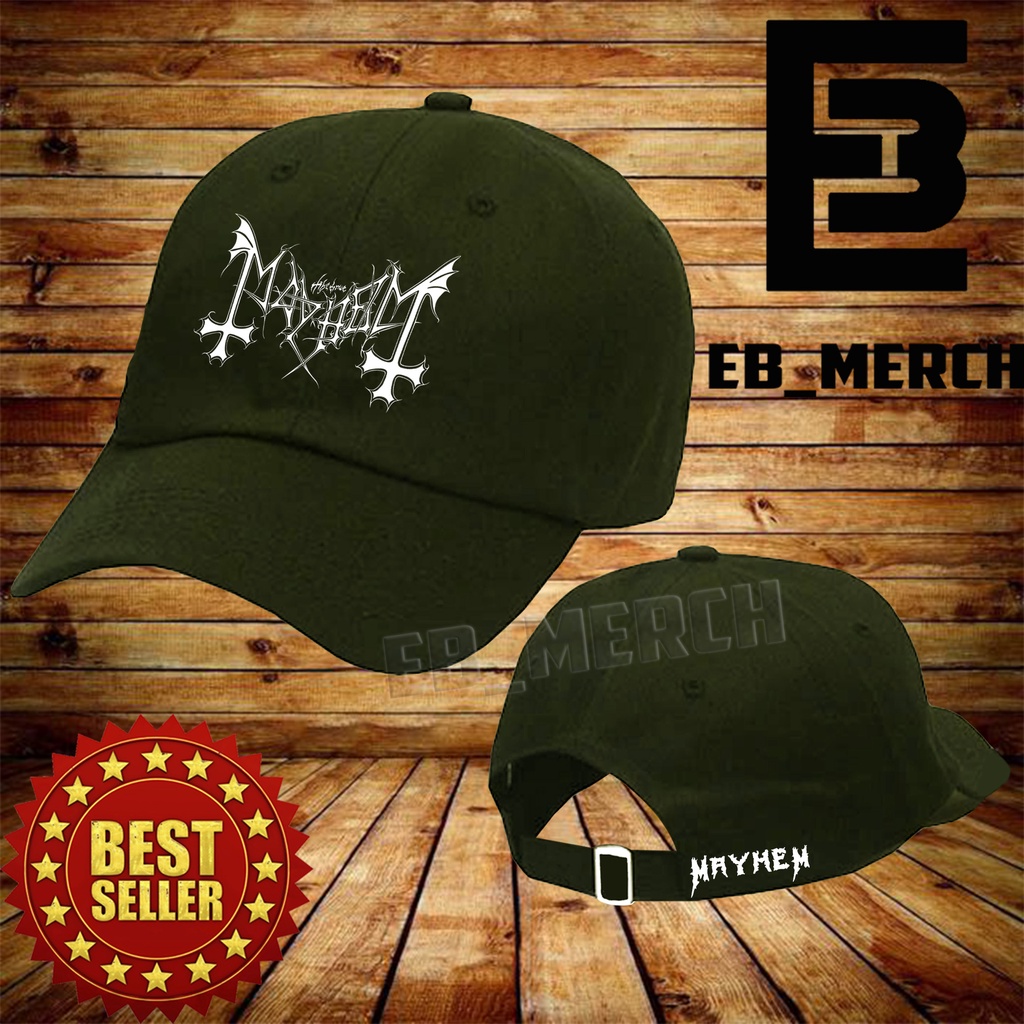 Import Quality Topi BASEBALL  THE TRUE MAYHEM- METAL BAND   Pria &   EB_MERCH