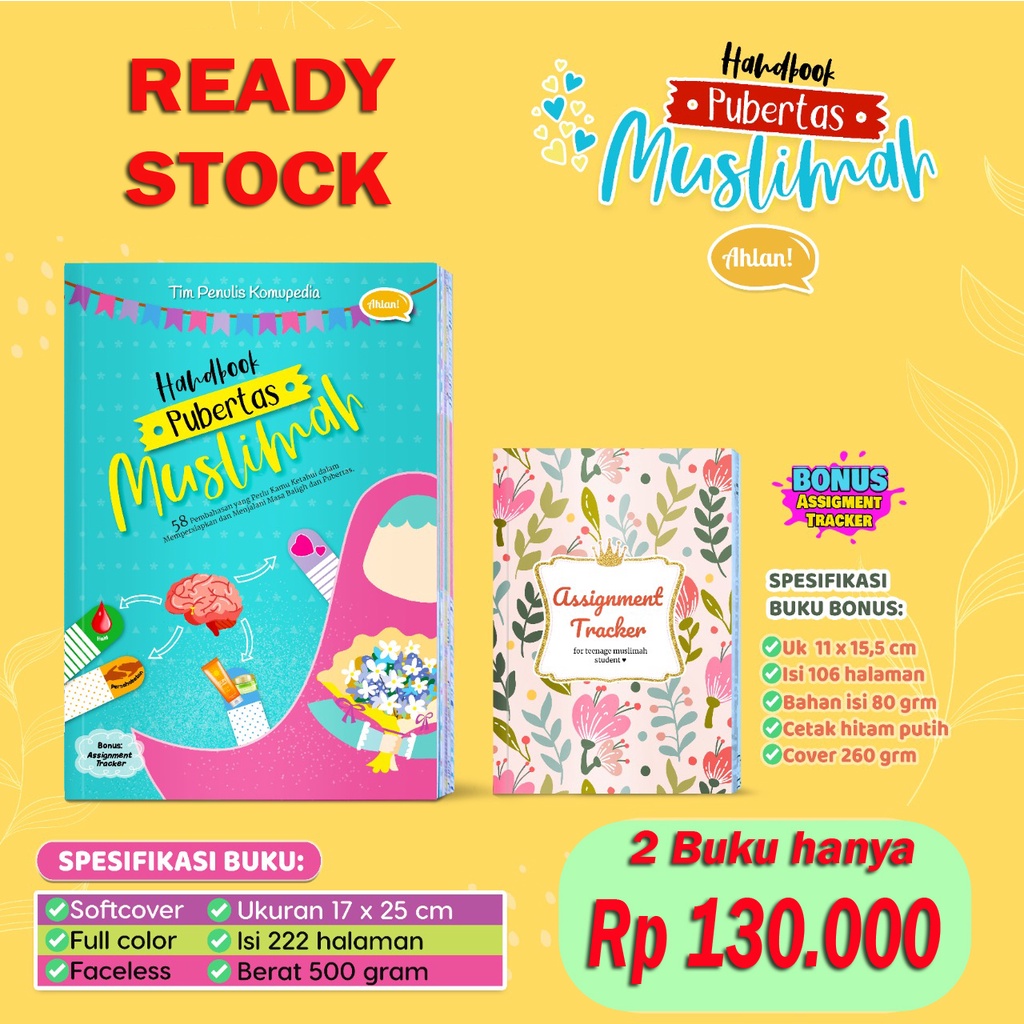 Handbook (Buku Panduan) Pubertas Muslimah + Bonus Buku Agenda