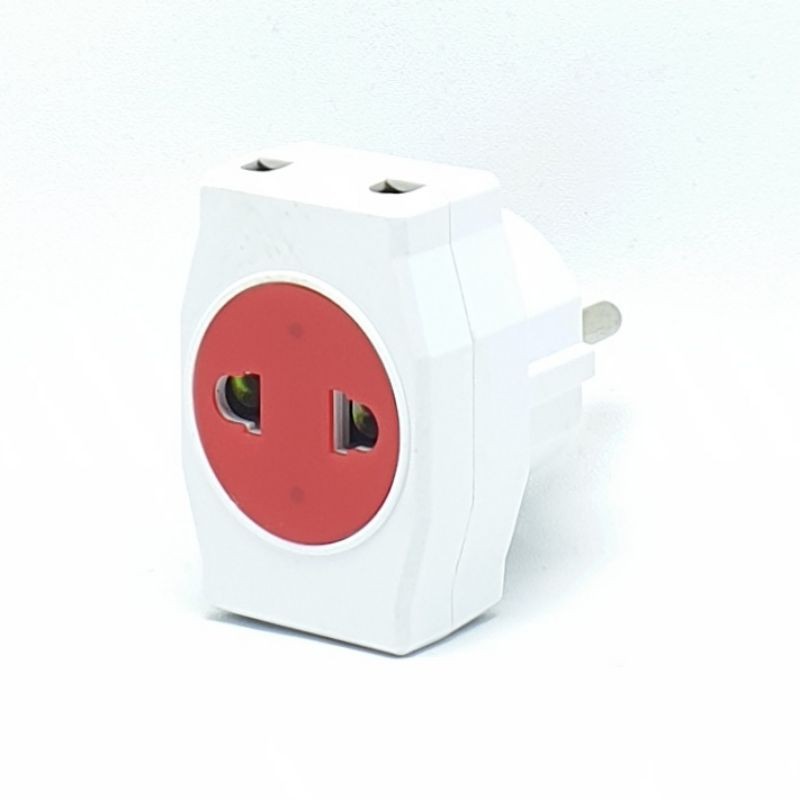 Steker T Multi Warna ERKE TM-288W / Colokan T Multi Warna (Harga 1 Bj)