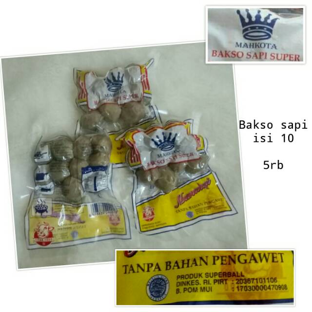 

Baso Mahkota, Baso pentol