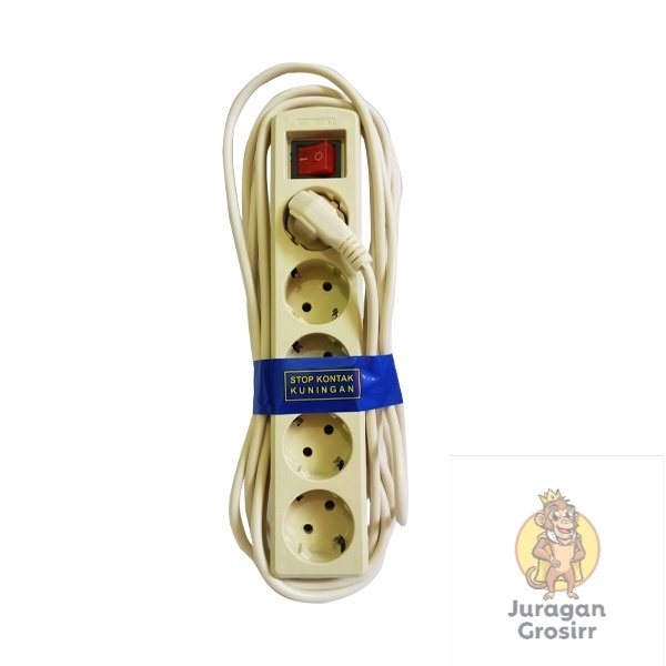 JG - Stop kontak 2 3 4 Lubang Panjang 1,5MKABEL / Stopkontak KABEL COLOKAN