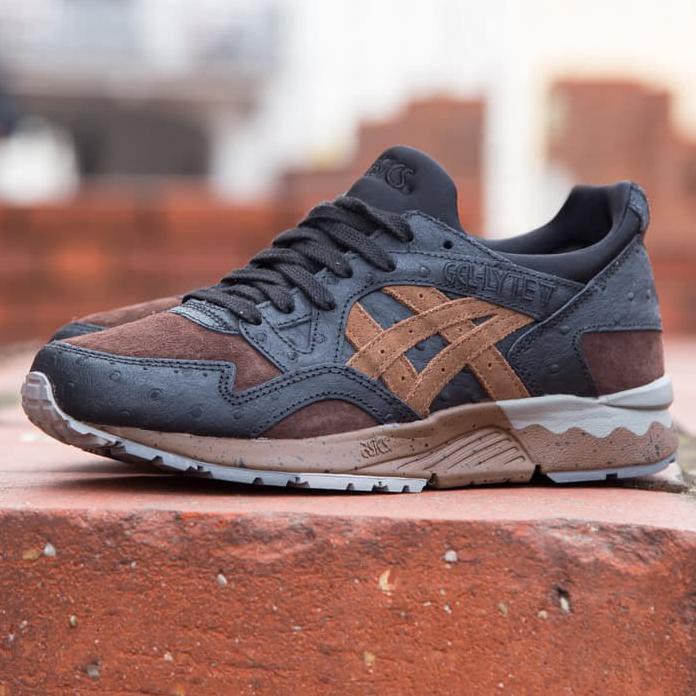 SEPATU ASICS GEL LYTE V TARTUFO PACK BLACK BROWN -PREMIUM HIGH QUALITY