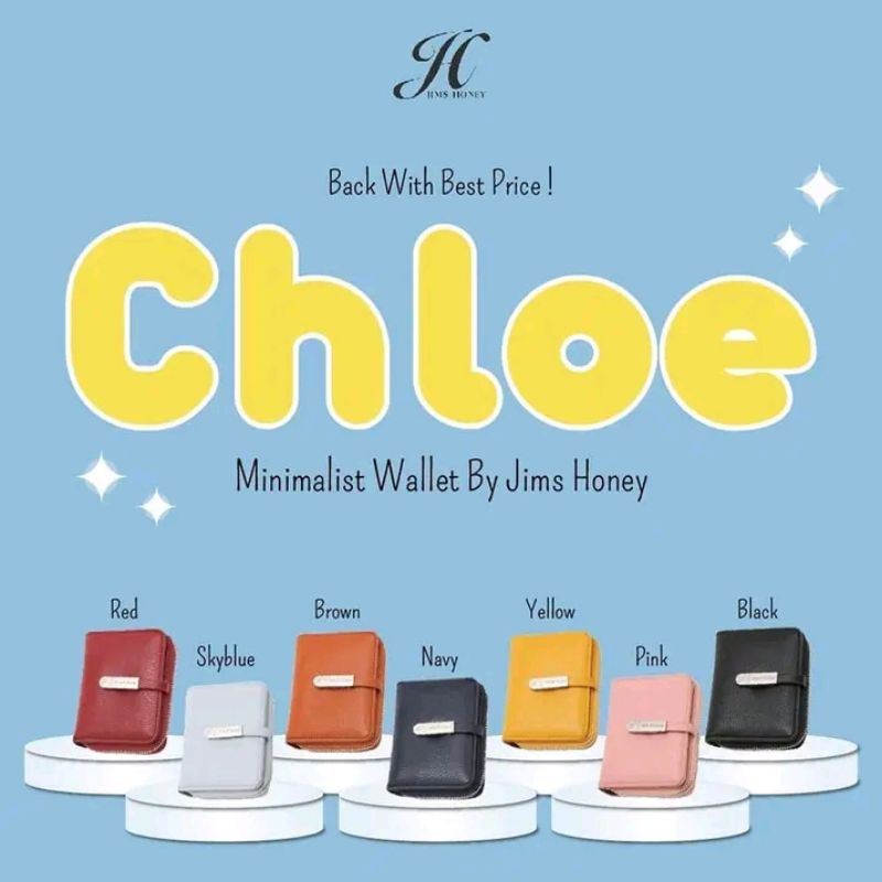 Chloe Wallet Jims Honey Original - Dompet Wanita Chloe Wallet Jims Honey - Dompet Mini JH