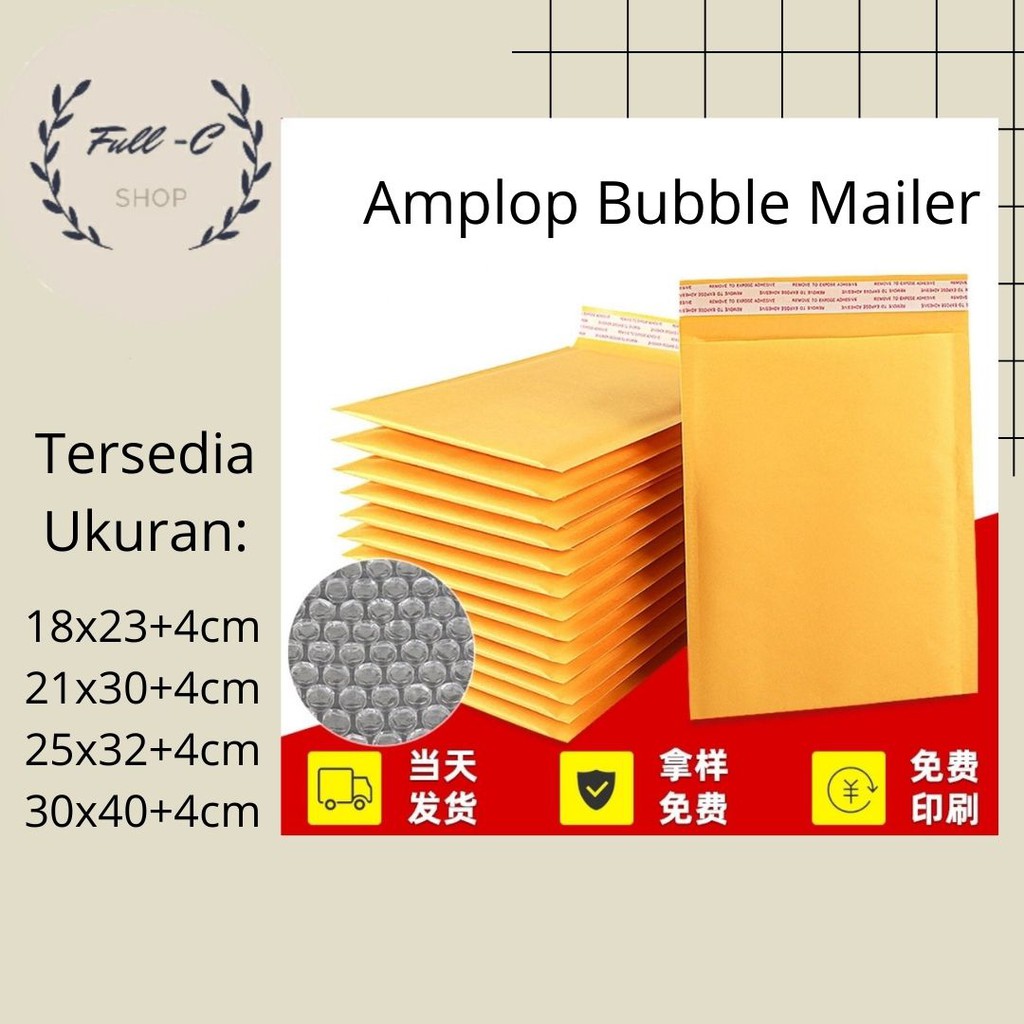 

Amplop Bubble Mailer Kuning Berbagai Ukuran