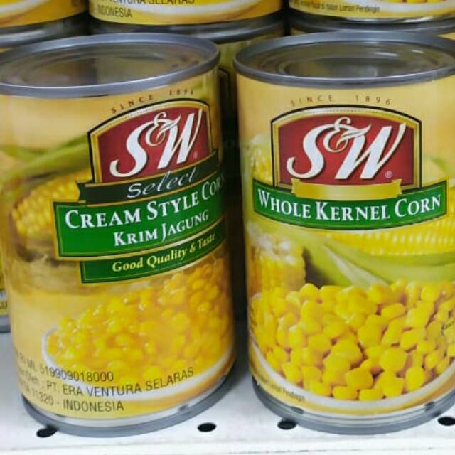 

S&W cream style / whole kernel corn 425gr