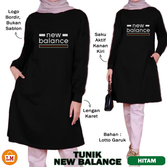 Atasan Wanita Muslim TUNIK NEW BALANC Bahan Lotto Garuk JUMBO TERMURAH TERBARU TERLARIS LMS 27555 27558