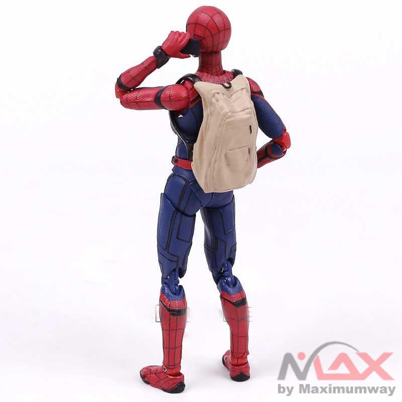 SHFiguart Spiderman Action Figure Warna merah/Biru