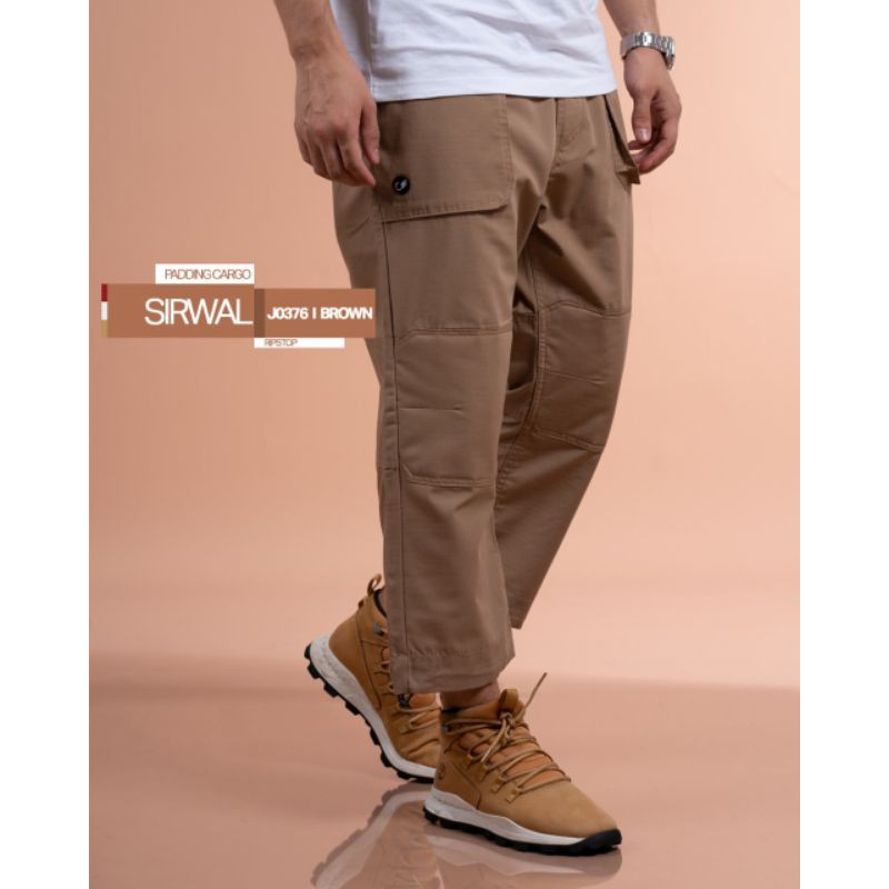 Celana Samase Sirwal Cargo J 037 Brown - Ripstop