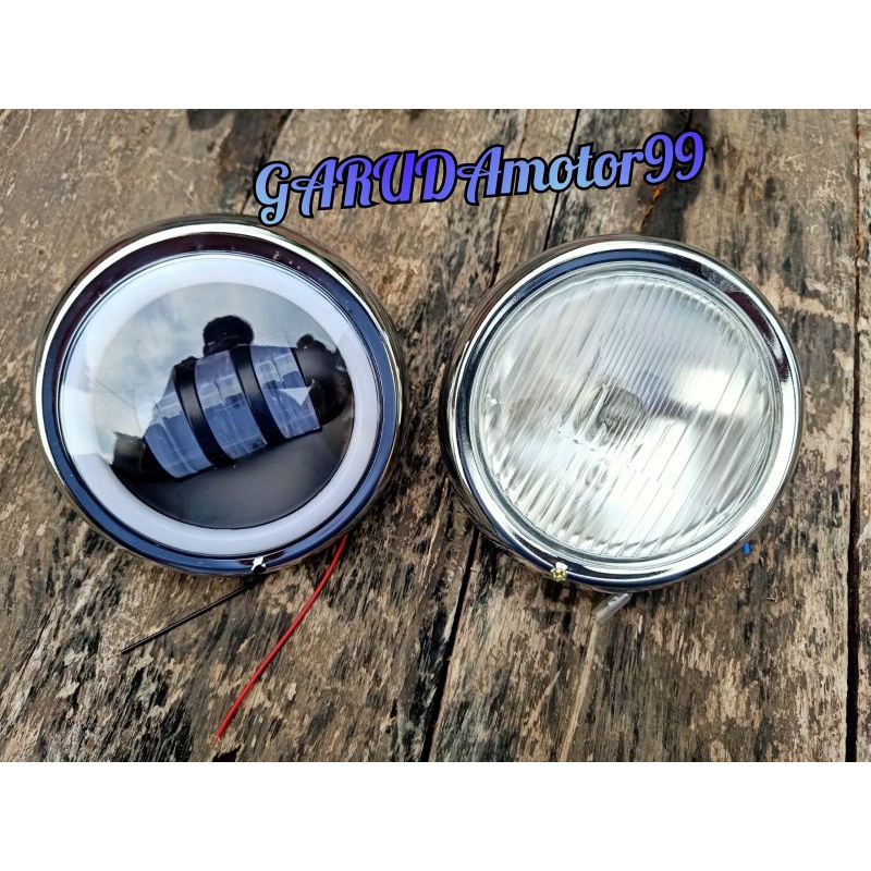 LAMPU DEPAN LED DAYMAKER HONDA C70 SUPER TERANG DAN LAMPU STANDAR C70 BRKWALITAS