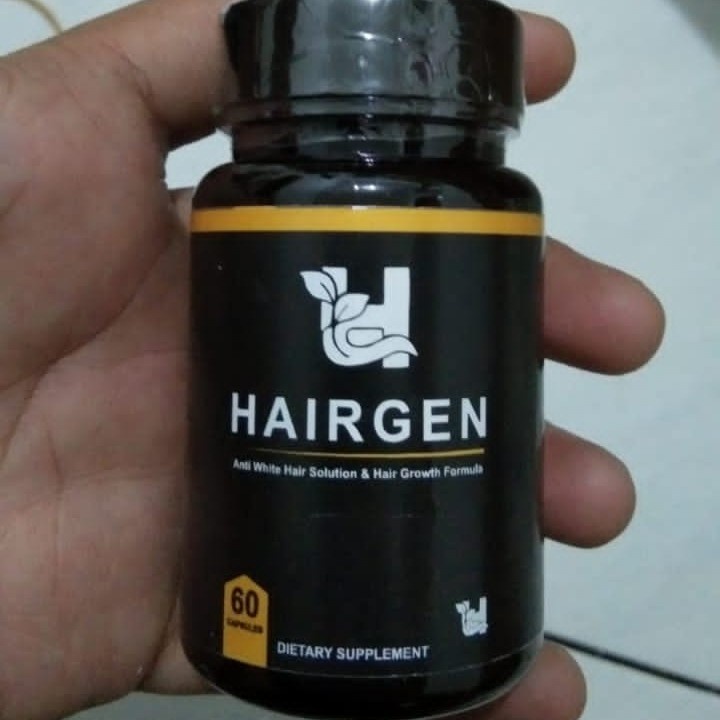 Hairgen Asli Original 100% Suplemen Rambut Uban Penghilang Uban Asli