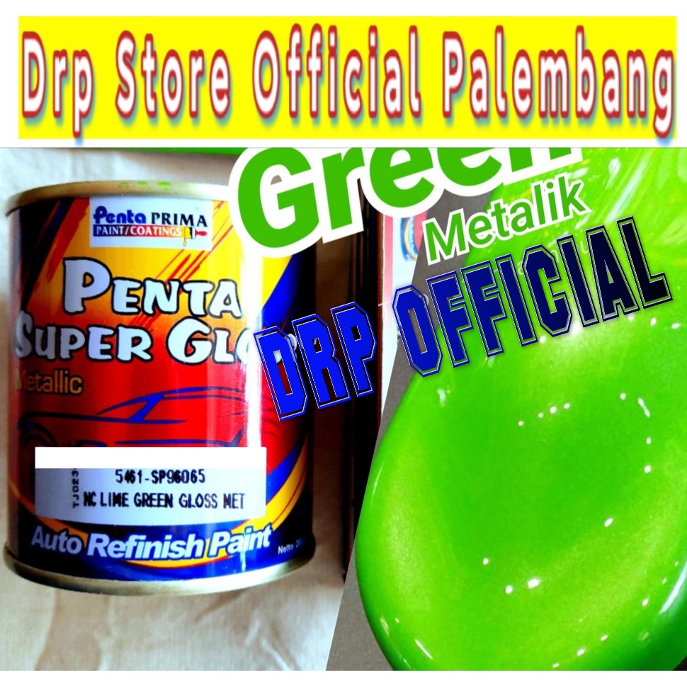 Cat Penta NC Lime Green Gloss Met Hijau Metallic Ijo Metalik Metalic Gren Cat Mobil Motor Sepeda