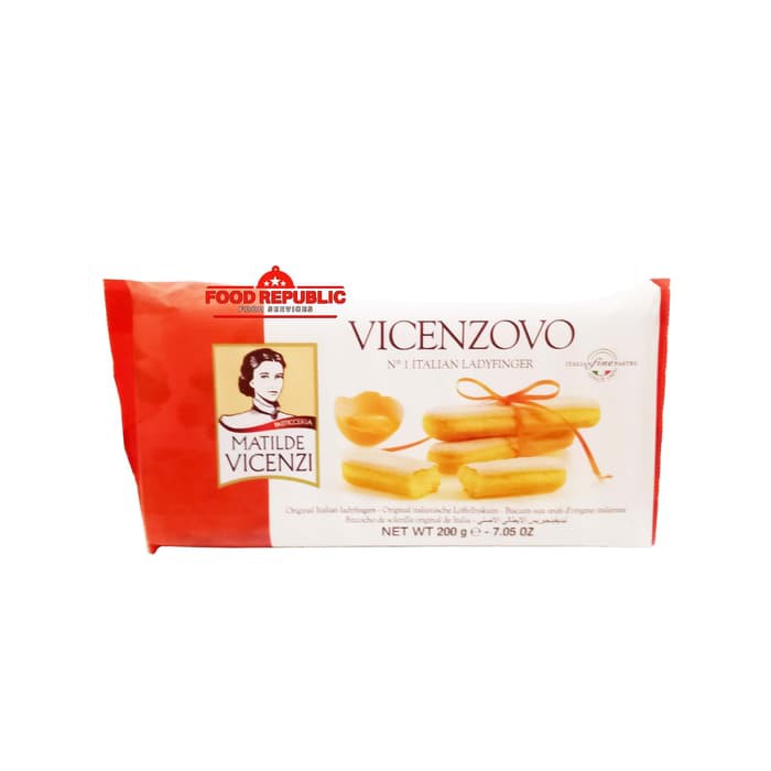 LADY FINGER MATILDE VICENZI VICENZOVO ORIGINAL 200 GR ITALIAN HALAL IMPORT ITALIA BAHAN TIRAMISU