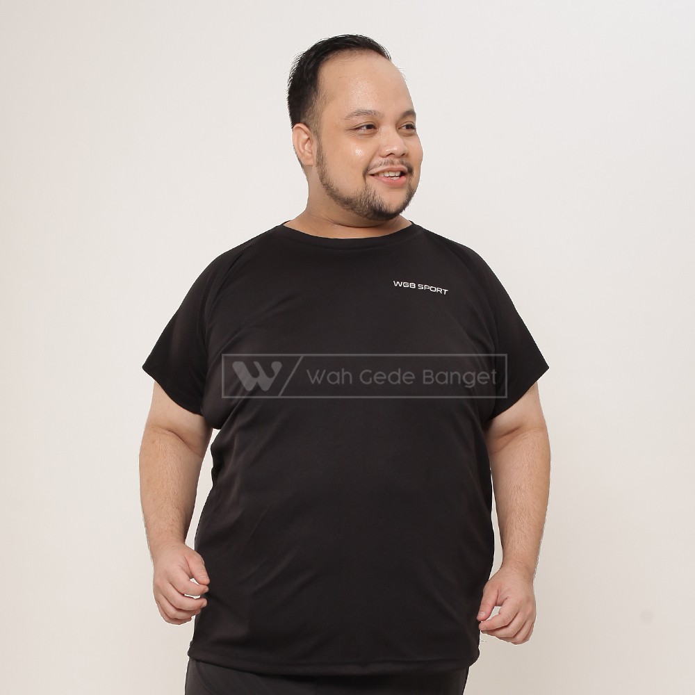 

Quick Dry Shirt Black Jumbo Big Size Cowok Ukuran Besar XXL XXXL