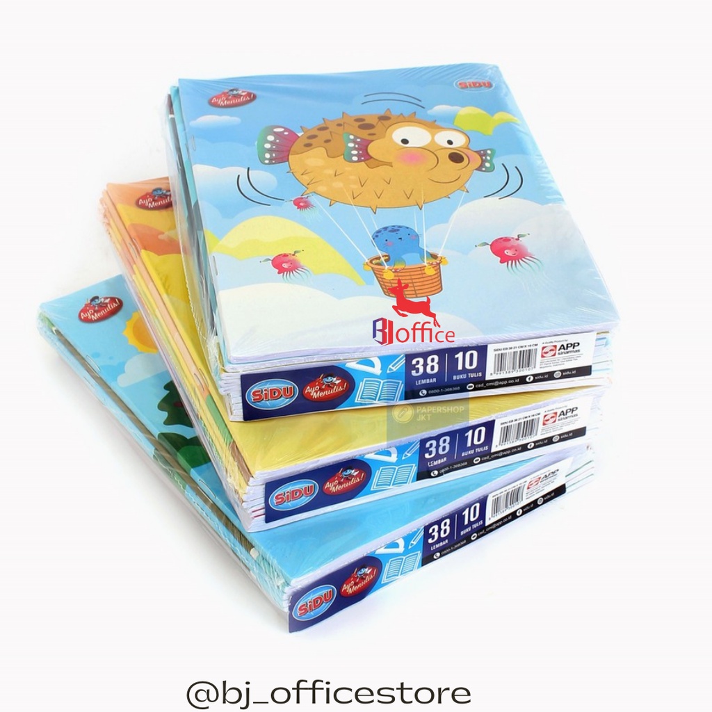 

Buku Tulis Sidu Sinar Dunia 38 Lembar / Pack