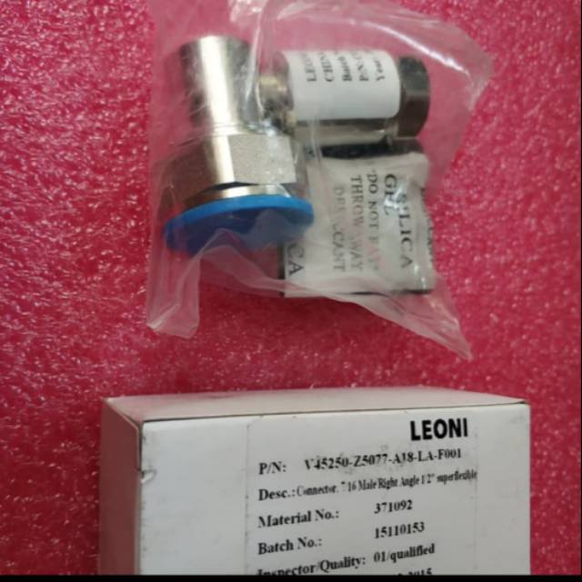 connector 1/2 Din Leoni Jenis L 4/8 konektor heliax feeder