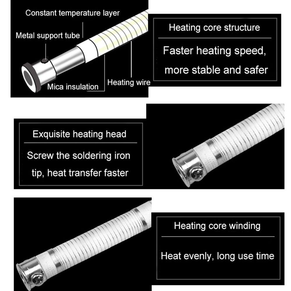 LANFY Solder Iron Core High Quality External Heating Element Alat Solder Las Pengganti Core