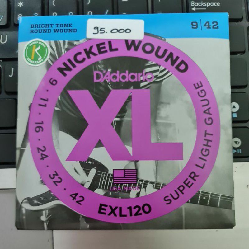 Daddario EXL120 0.09 Senar Gitar Elektrik D'addario Original USA