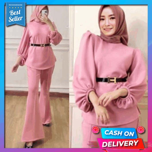 Baju Setelan Wanita Setelan Baju Celana Wanita Import Jumbo One Set Pakaian Model Korea Terbaru Baju