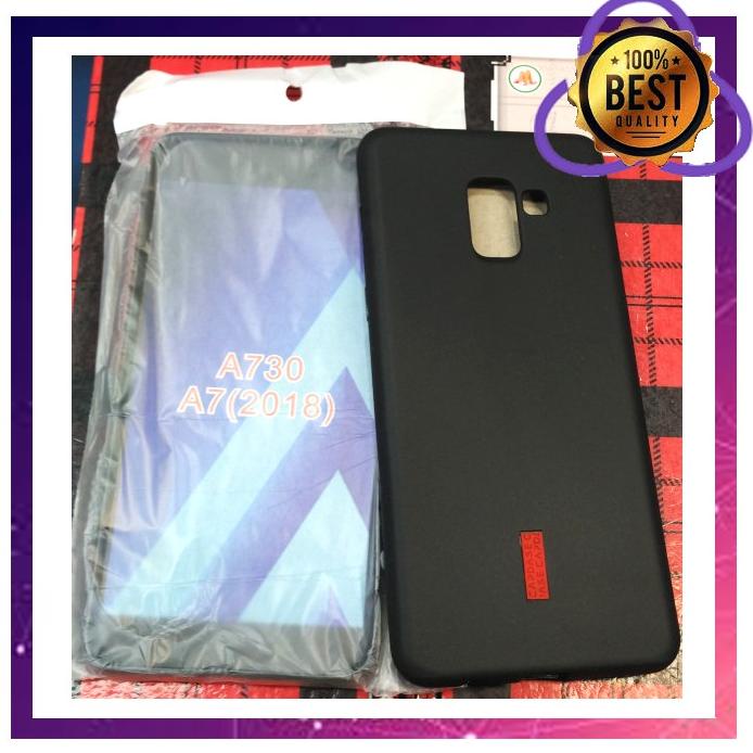 Acc Hp Silikon Capdase Karet Hitam Soft Case Samsung Galaxy A730 A7 2018 A8+
