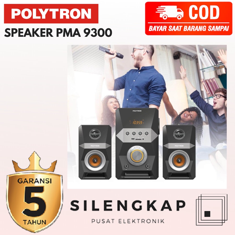 POLYTRON PMA 9300 Speaker Aktif Bluetooth PMA9300 Multimedia Audio USB