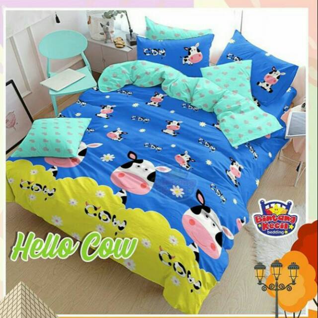 SPREI HELLO COW MOTIF SAPI KARAKTER SEPRAI ANAK
