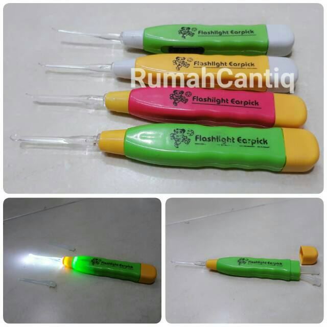 EARPICK WITH LED FLASHLIGHT - KOREK KUPING DGN LAMPU LED