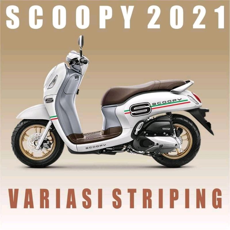 striping sticker vareasi motor new honda scoopy 2021