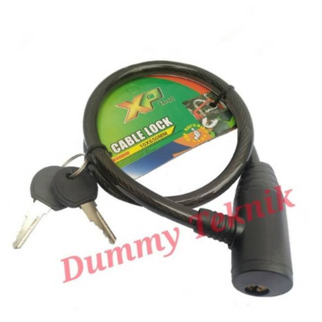 Kunci Gembok Sepeda / Kunci Helm / Kunci Gembok Tali XP-TOOL