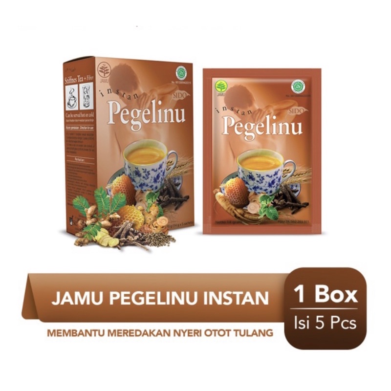 Jamu pegel linu instant sidomuncul box 5 pcs ( mengurangi pegal linu )