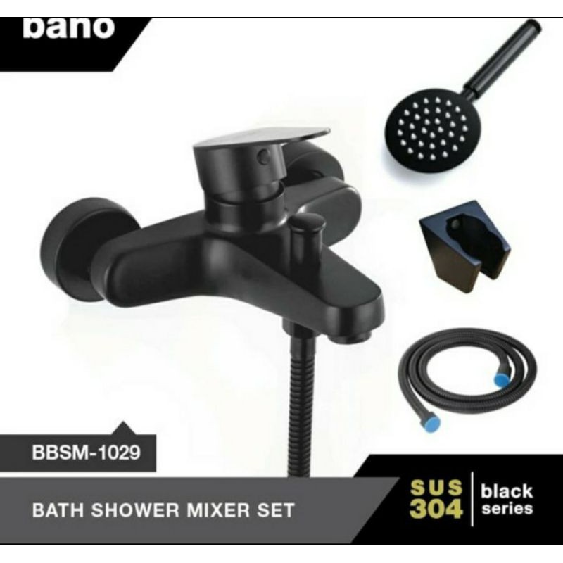 Kran Bathup Panas Dingin Hitam/Black/Kran Bathup Stainless SUS 304/Kran Shower/Kran Mixer