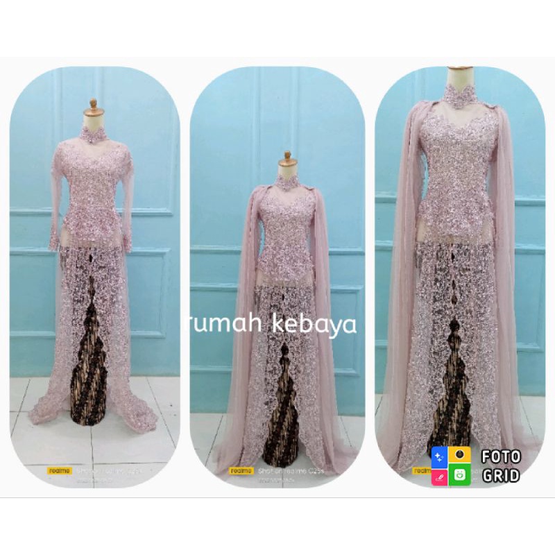 Rumah kebaya kbb/gaun akad nikah terbaru 2022/baju pengantin kekinian/baju pengantin murah/gaun peng