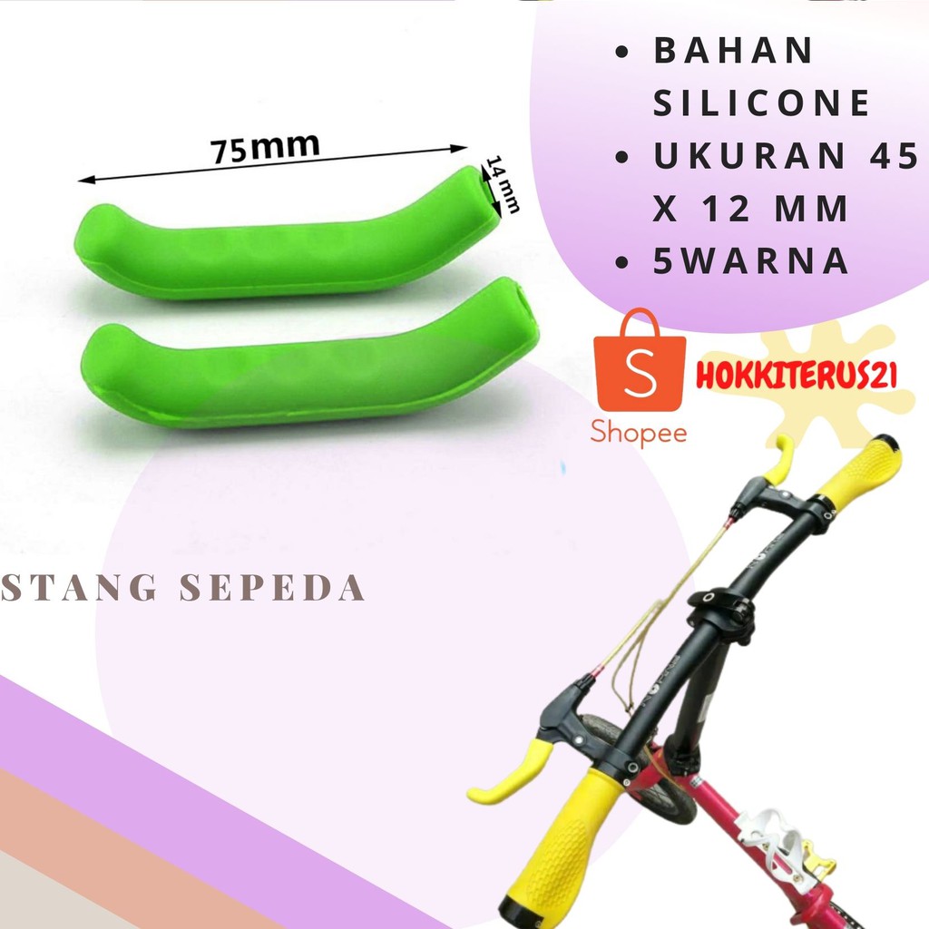 HOKKITERUS21 Sarung Grip stang gagang stang sepeda silicon lembur 1pasang