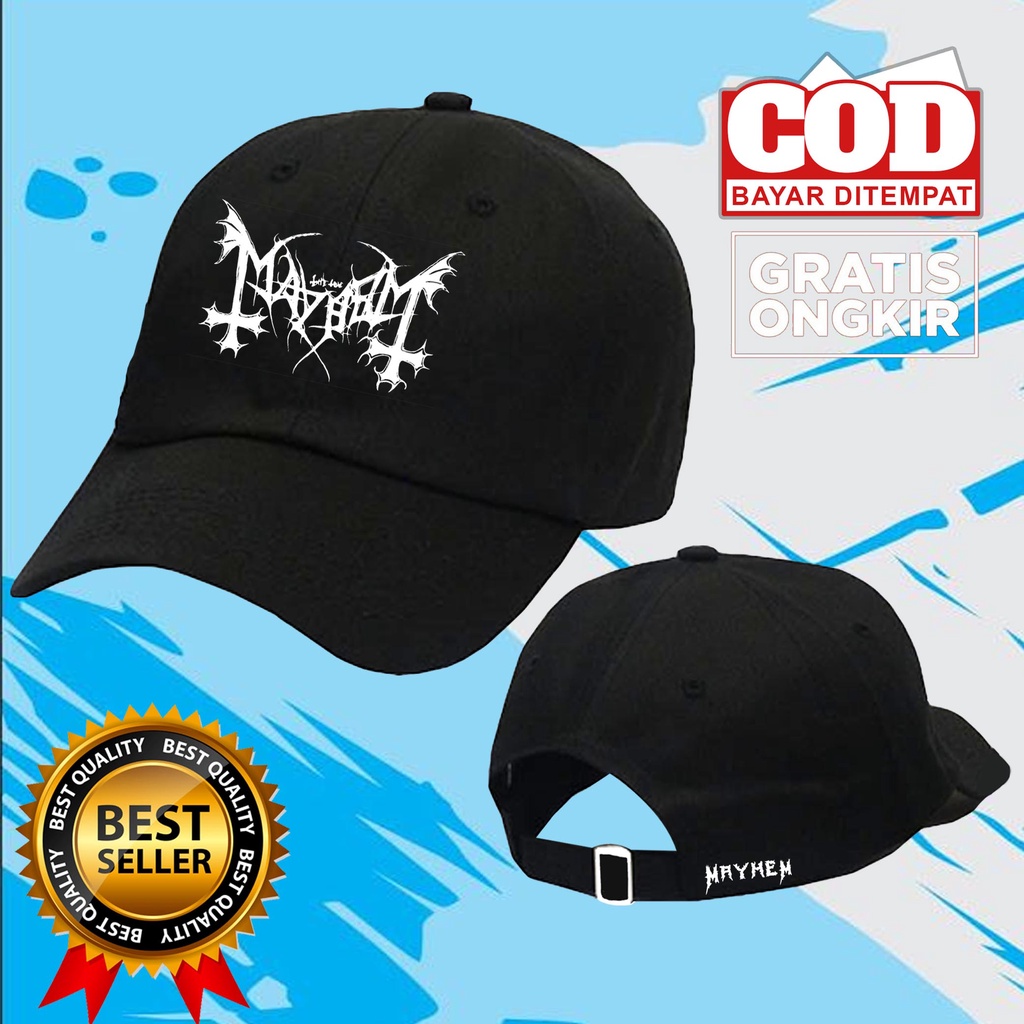 Topi Baseball MAYHEM BAND METAL keren BERKUALITAS  Pria Wanita
