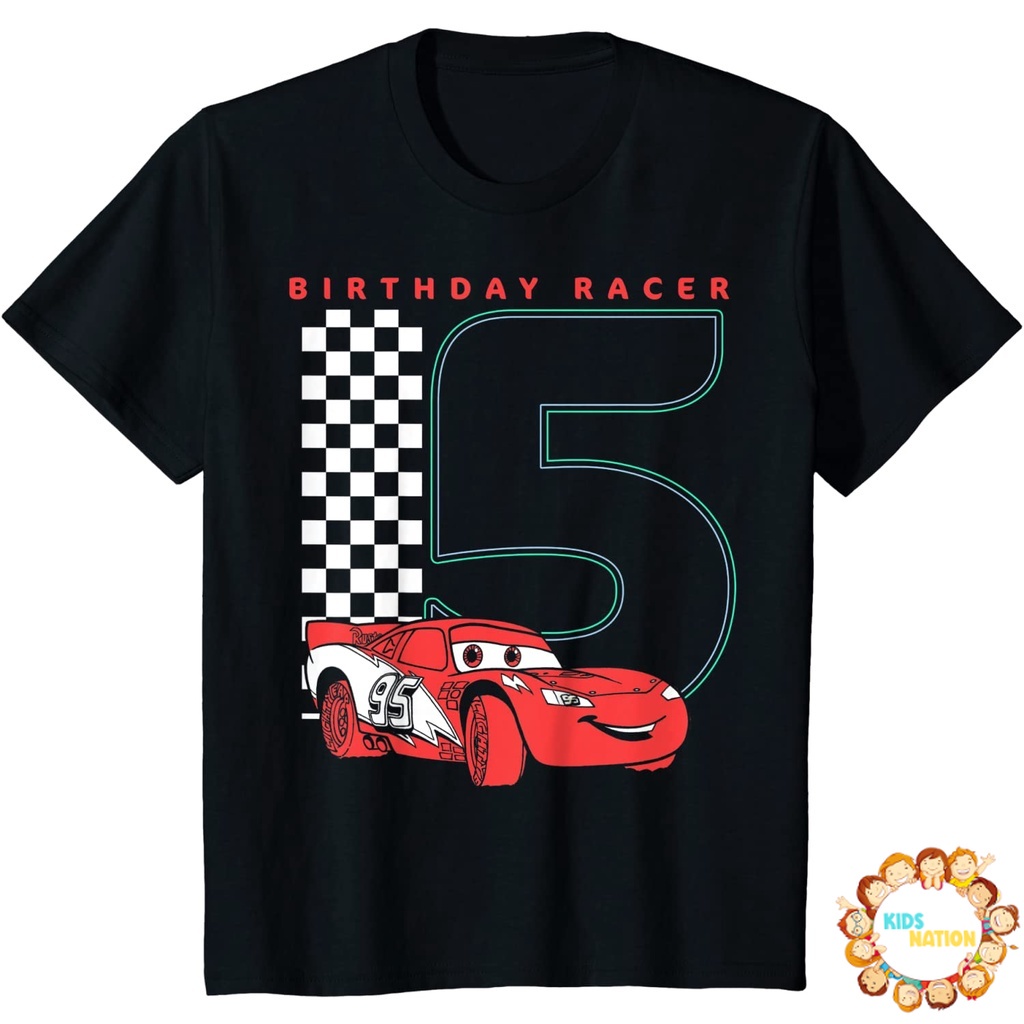 Baju anak Disney Pixar Cars 5th Birthday Racer McQueen Graphic T-Shirt baju anak murah Fashion Bayi 