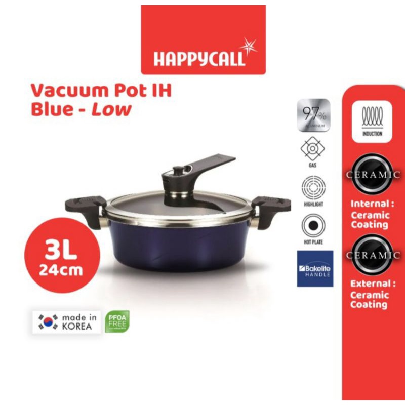 Happycall IH VACUUM POT 3L/24 BLUE Happy Call