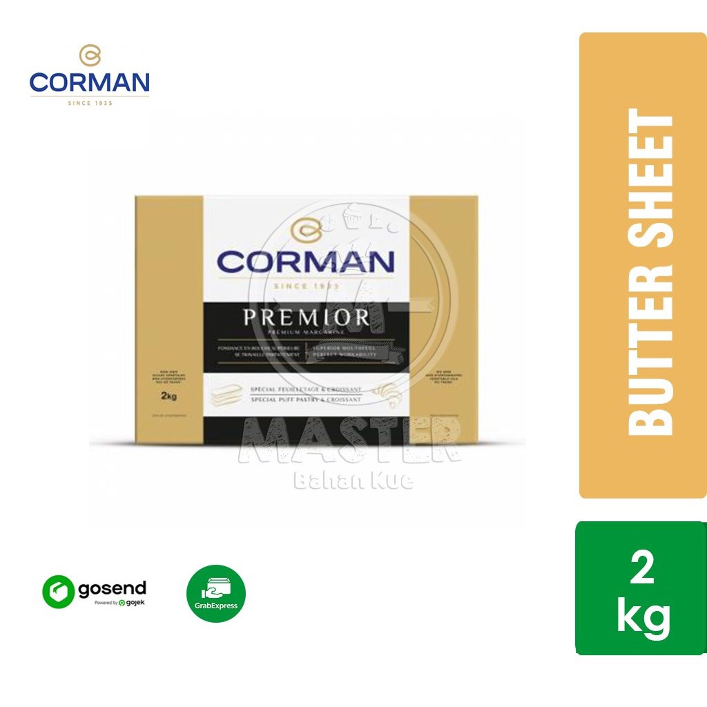 

Corman Premior Butter Sheet 80% [2 kg] KHUSUS INSTANT