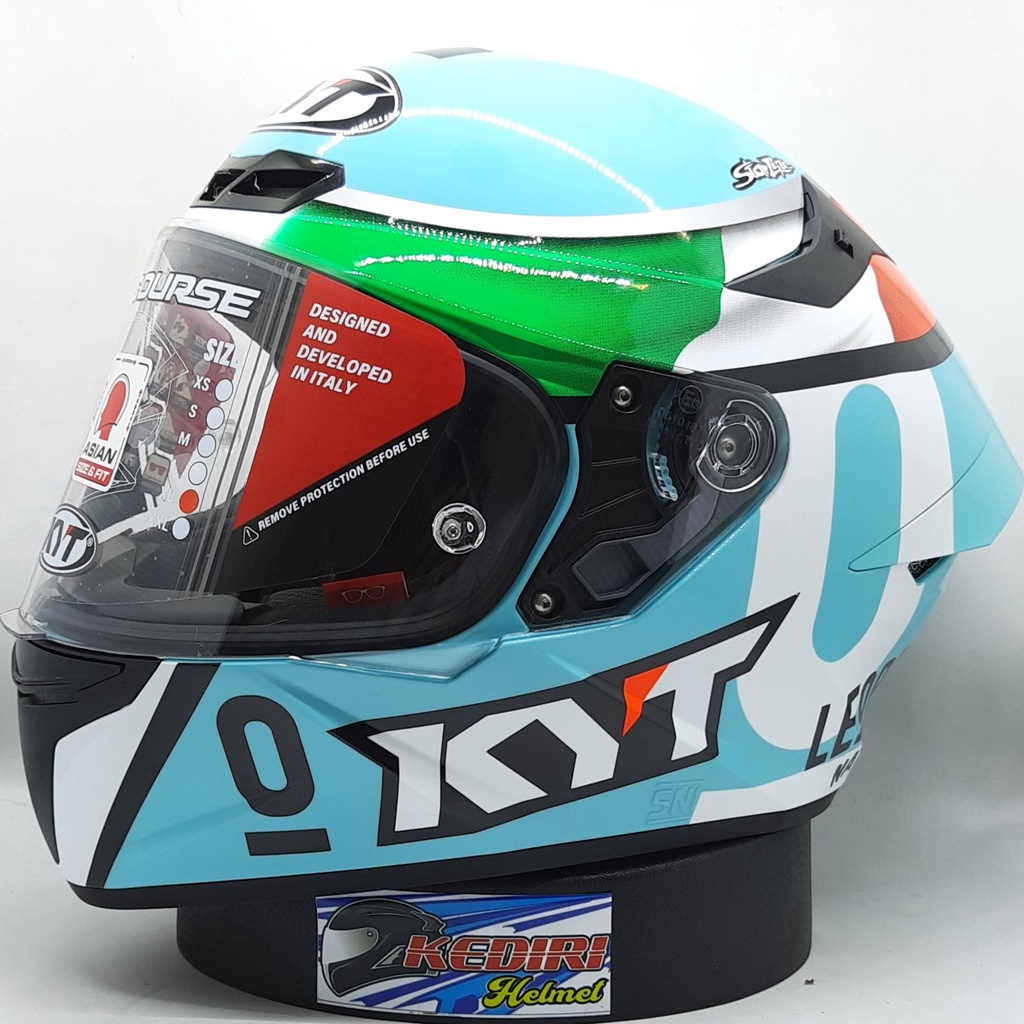 Helm KYT TT COURSE DALLA PORTA leopard full face ttc