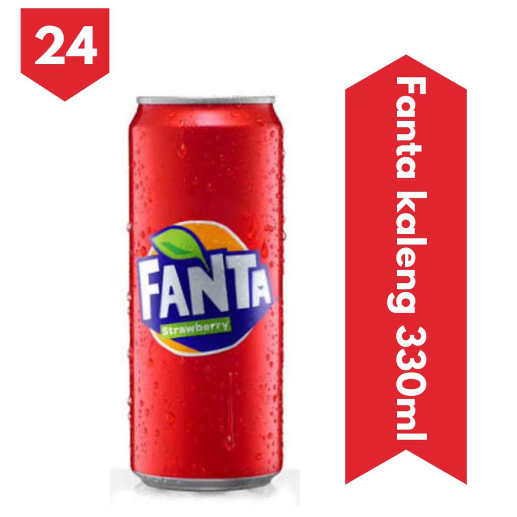 

Fanta Kaleng /Fanta 250ml/ Fanta strawberry Isi 24 Pcs