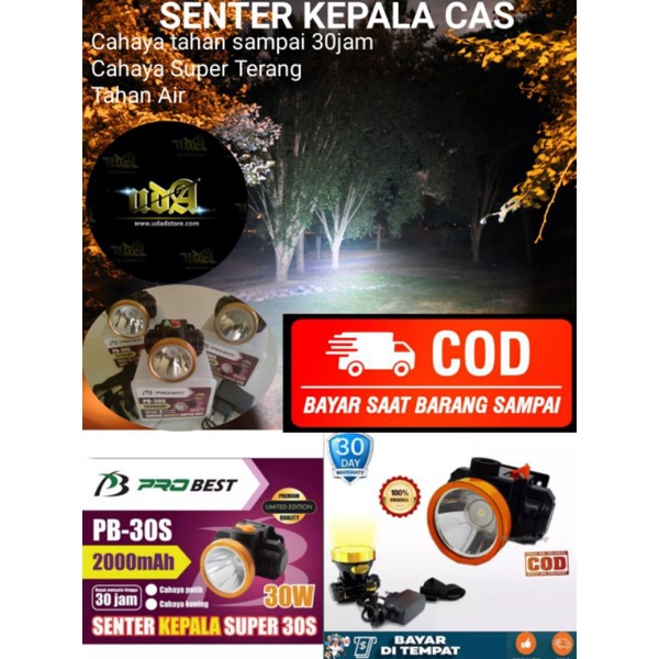SENTER KEPALA CAS