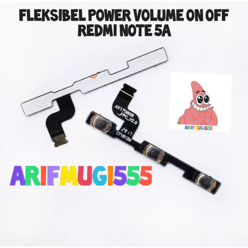 Flexible Flexible Power On Off Volume Xiaomi Redmi Note 5a Original