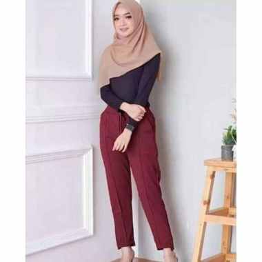 CELANA DOTY CREP / CELANA PANJANG PEREMPUAN / DOTY PANTS / BAWAHAN WANITA / CELANA PANJANG