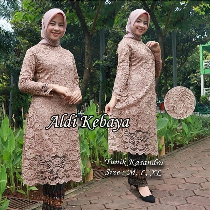 set kebaya brukat kasandra new