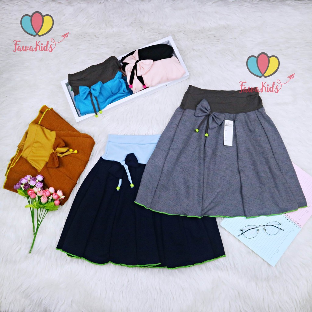 Rok Pita Bianca uk 6-7 Tahun / Motif Anak Perempuan Cewek Skirt Pendek Polos Import Best Quality