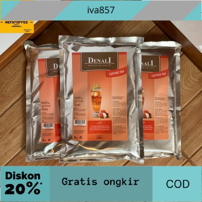 

PROMO LYCHEE TEA POWDER DENALI 1000GR GRATIS ONGKIR