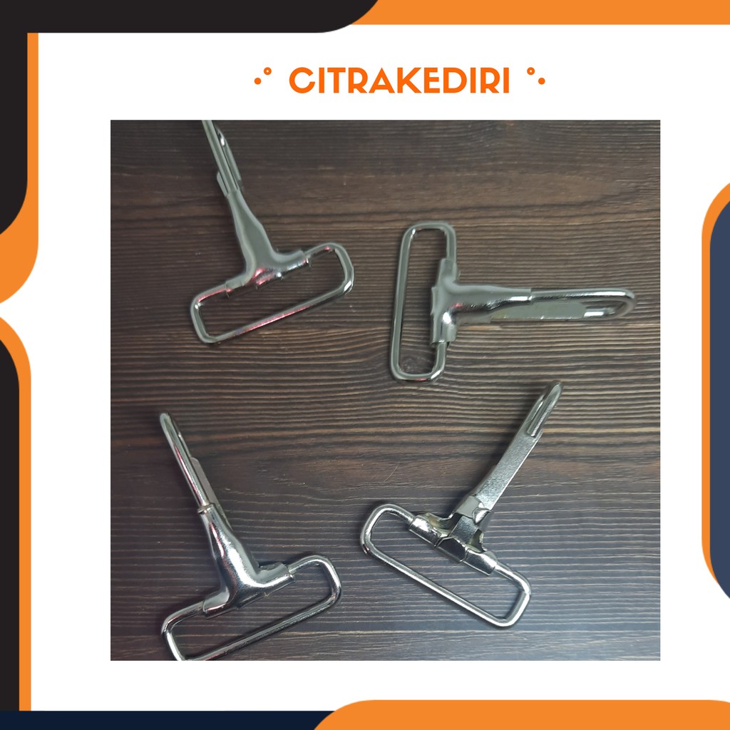 Pengait Tas/ Kew kew kotak 3 cm - cetekan tas - cantolan tas-aksesoris tas