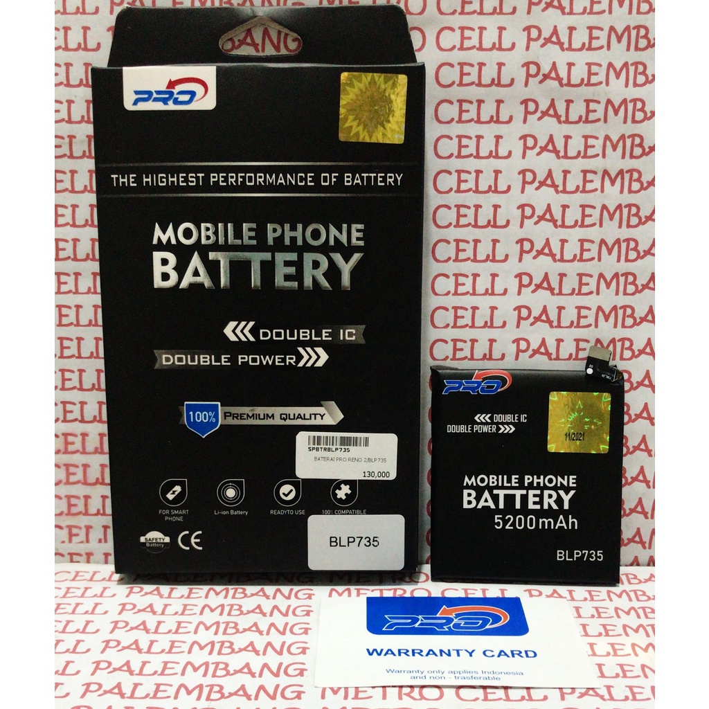 Baterai PRO RENO 2 BLP735