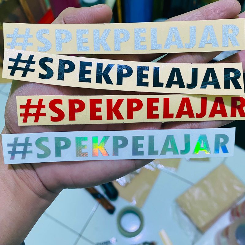 Sticker spekpelajar cutting sticker